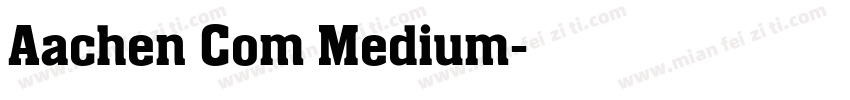 Aachen Com Medium字体转换